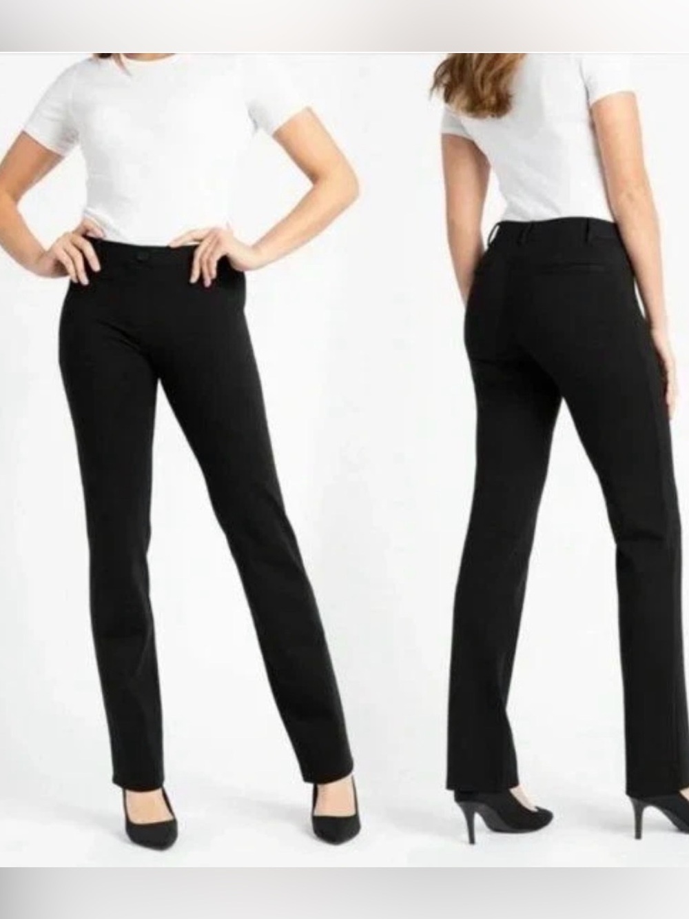 Beta Brand “yoga” dress pant. Lots of pockets. Straight leg. Size M